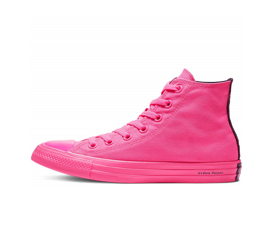 Tenis Converse x OPI Chuck Taylor All Star Cano Alto Mulher Rosa 759326ACL
